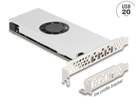 Delock 90806 Pci Express X16 Card To 4 X Usb 20 Gbps Usb Type-C™ Quad Channel