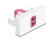 Delock 90846 Easy 45 Module Lc Duplex Female To Lc Duplex Female White / Violet