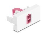 Delock 90846 Easy 45 Module Lc Duplex Female To Lc Duplex Female White / Violet
