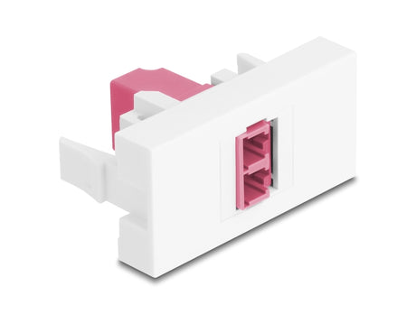Delock 90846 Easy 45 Module Lc Duplex Female To Lc Duplex Female White / Violet