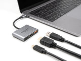 Delock 61071 Usb Type-C Adapter To Hdmi 4K W/ Usb Type-A And Usb Type-C Pd 2.0