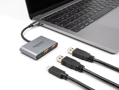 Delock 64337 3 Port Usb Hub 10 Gbps With Usb Type-C™ To 1 X Usb Type-C