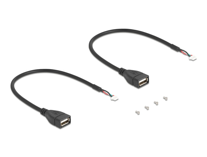 Delock 64346 Mini Pcie Adapter Full Size To 2 X Usb 2.0 Type-A Female 30 Cm