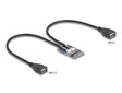 Delock 64346 Mini Pcie Adapter Full Size To 2 X Usb 2.0 Type-A Female 30 Cm