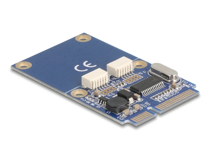Delock 64346 Mini Pcie Adapter Full Size To 2 X Usb 2.0 Type-A Female 30 Cm