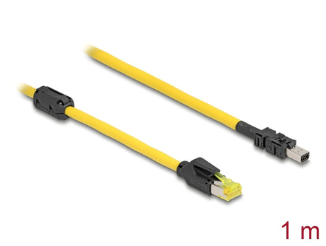 Delock 81250 Cable Rj45 Plug Cat.6 To Mini I/O 8 Pin D-Shape Type 2 Plug 1 M