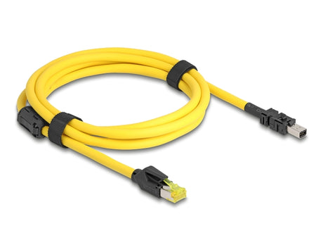 Delock 81251 Cable Rj45 Plug Cat.6 To Mini I/O 8 Pin D-Shape Type 2 Plug 2 M