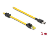 Delock 81252 Cable Rj45 Plug Cat.6 To Mini I/O 8 Pin D-Shape Type 2 Plug 3 M