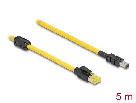 Delock 81253 Cable Rj45 Plug Cat.6 To Mini I/O 8 Pin D-Shape Type 2 Plug 5 M