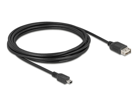 Delock 81526 Usb 2.0 Cable Usb Type Mini-B Male To Easy Usb Type-A Female 3 M