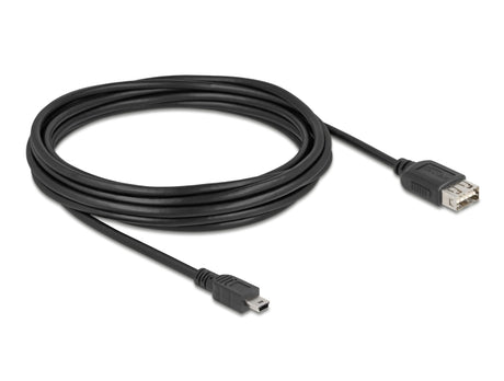 Delock 81527 Usb 2.0 Cable Usb Type Mini-B Male To Easy Usb Type-A Female 5 M