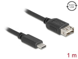 Delock 81536 Usb 2.0 Cable Usb Type-C™ Male To Easy Usb Type-A Female 1 M