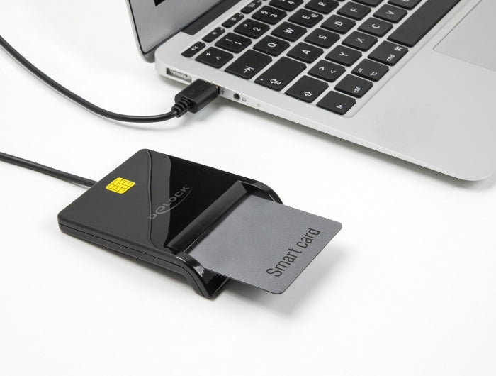 Delock 91724 Usb 2.0 Smart Card Reader For Smart Cards With Contact Chip