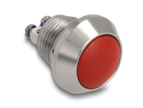 Delock 22033 Push Button For Installation 12 Mm 2 X Screw Terminal Red