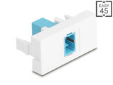 Delock 90899 Easy 45 Module Sc Simplex Female To Sc Simplex Female Aqua / White