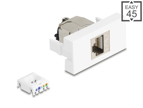 Delock 90905 Easy 45 Module Rj45 Jack To Lsa Cat.6A Stp With Locking Clip