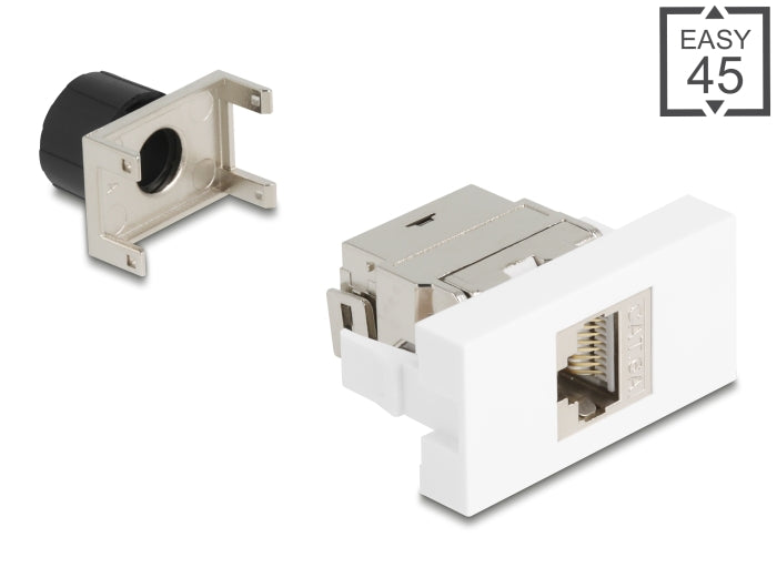 Delock 90906 Easy 45 Module Rj45 Jack To Lsa Cat.6A 180° Toolfree