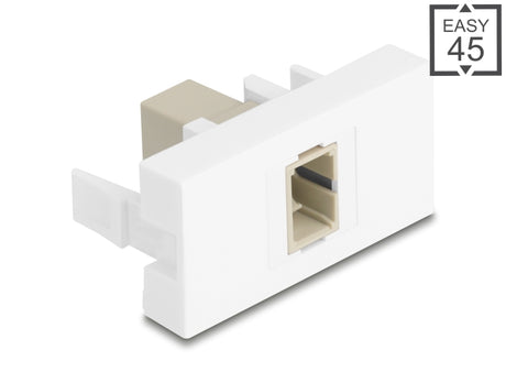 Delock 90900 Easy 45 Module Sc Simplex Female To Sc Simplex Female Beige / White