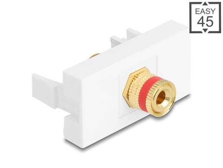 Delock 90901 Easy 45 Module Binding Post To Thread Nut Red / White