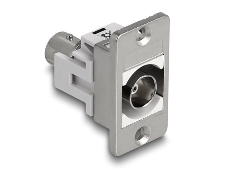 Delock 90880 Panel Mount Bnc Female Bnc Female Silver / White