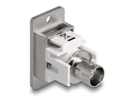 Delock 90880 Panel Mount Bnc Female Bnc Female Silver / White