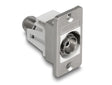 Delock 90882 Panel Mount Iec Female To F Female Silver / White