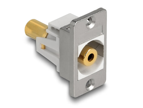 Delock 90883 Panel Mount Stereo Jack Female 3.5 Mm 3 Pin To Stereo Jack Female