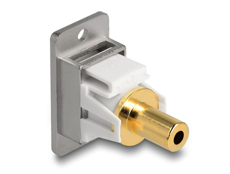 Delock 90883 Panel Mount Stereo Jack Female 3.5 Mm 3 Pin To Stereo Jack Female