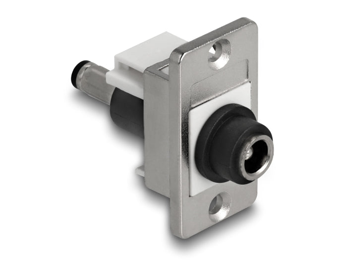 Delock 90887 Panel Mount Dc 5.5 X 2.5 Mm Female To Dc 5.5 X 2.5 Mm Male