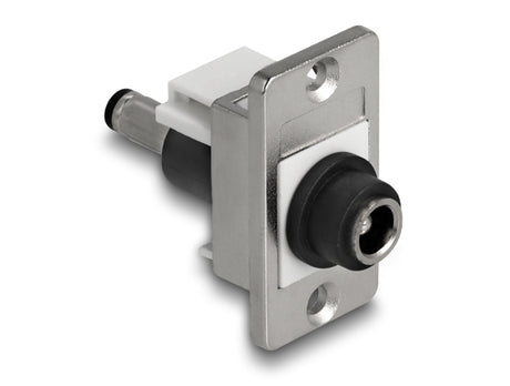 Delock 90887 Panel Mount Dc 5.5 X 2.5 Mm Female To Dc 5.5 X 2.5 Mm Male