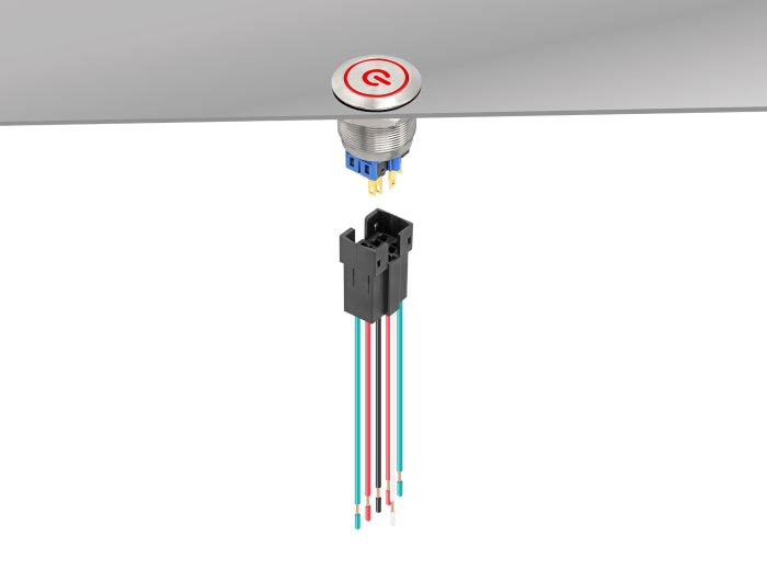 Delock 90790 Socket For 25 Mm 6 Pin Push Button Or Switch