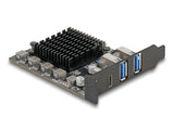 Delock 90891 Pci Express X4 Card To 1 X Usb Type-C™ 20 Gbps + 2 X Type-A 10 Gbps