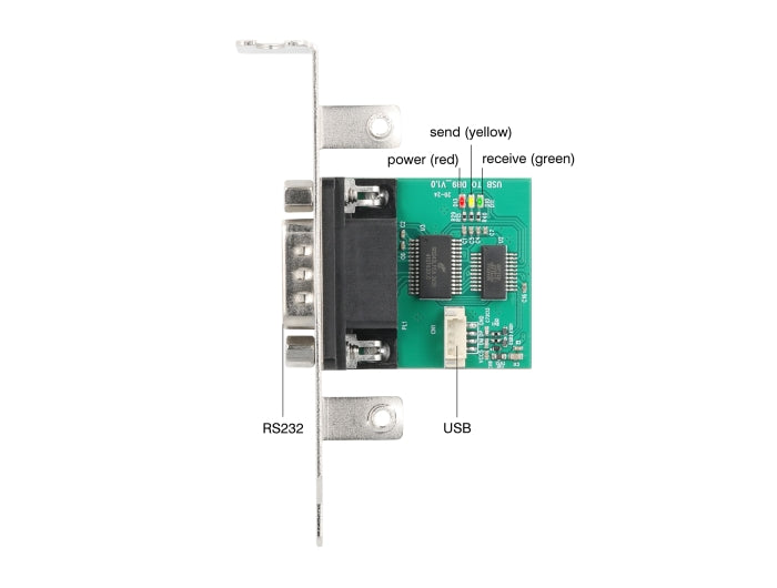 Delock 90892 Usb To Rs-232 Converter Ftdi Ft231Xs Usb 2.0 Pin Header Male