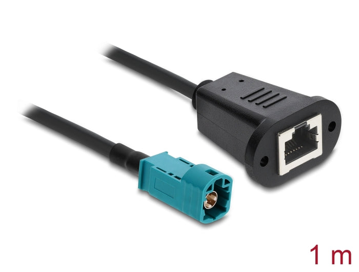 Delock 90699 Cable Hsd Z Male To Rj45 Jack 1 M