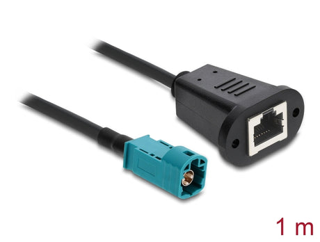 Delock 90699 Cable Hsd Z Male To Rj45 Jack 1 M