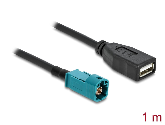 Delock 90703 Cable Hsd Z Male To Usb 2.0 Type-A Female 1 M