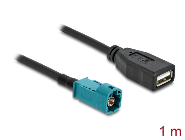Delock 90703 Cable Hsd Z Male To Usb 2.0 Type-A Female 1 M