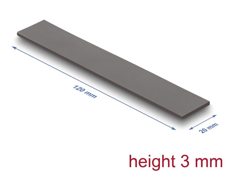 Delock 18478 Thermal Conductive Pad 120 X 20 X 3 Mm For M.2 Modules 3.0 W/Mk