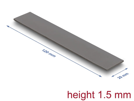 Delock 18476 Thermal Conductive Pad 120 X 20 X 1.5 Mm For M.2 Modules 3.0 W/Mk