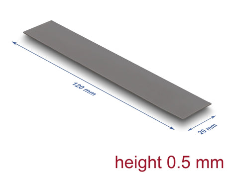 Delock 18475 Thermal Conductive Pad 120 X 20 X 0.5 Mm For M.2 Modules 3.0 W/Mk