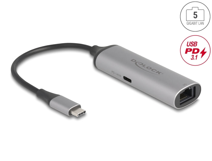 Delock 81591 Usb Type-C™ Network Adapter 5 Gigabit Lan 1 X Rj45