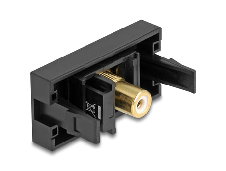 Delock 90956 Easy 45 Module Rca Female To Rca Female Gold Plated White / Black