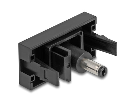 Delock 90959 Easy 45 Module Dc 5.5 X 2.1 Mm Female To Dc 5.5 X 2.1 Mm Male Black