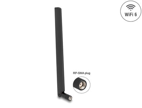 Delock 90677 Wifi 6 Antenna Rp-Sma Plug 3 - 6 Dbi Omnidirectional