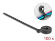 Delock 18915 Cable Tie With Fastening Eyelet L 180 X W 6 Mm Black 100 Pieces