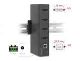 Delock 60686 Industry Hub 4 X Usb 2.0 Type-A With 15 Kv Esd Protection