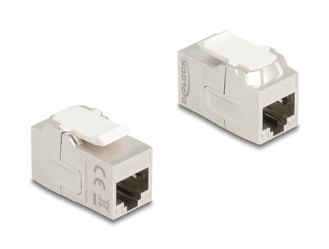 Delock 90718 Keystone Module Coupler Rj45 Jack To Rj45 Jack Cat.6A Shielded