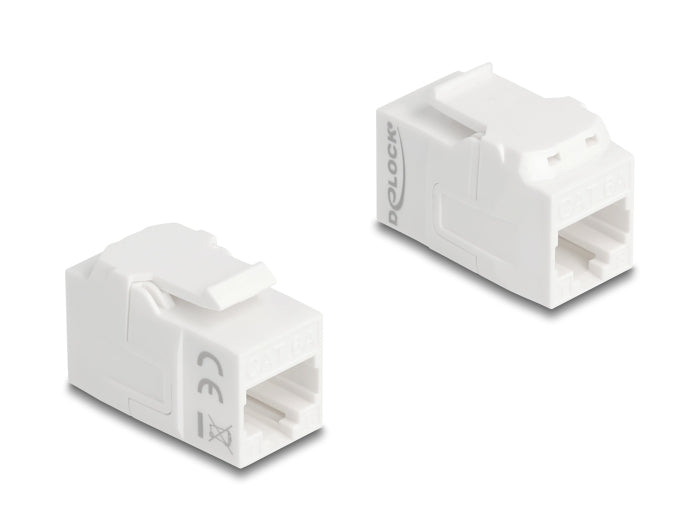 Delock 90719 Keystone Module Coupler Rj45 Jack To Rj45 Jack Utp Cat.6A White