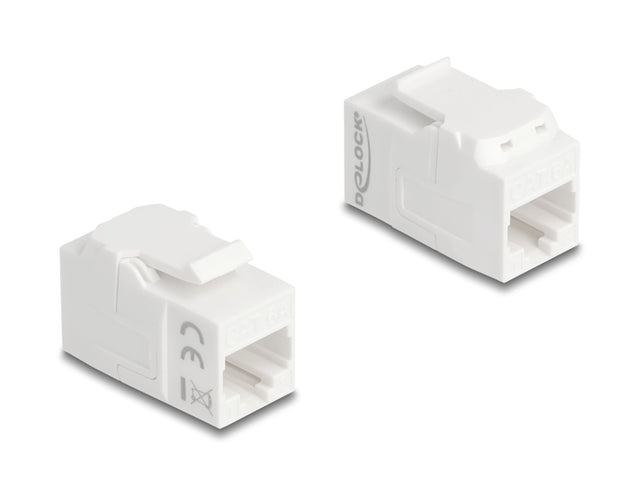 Delock 90719 Keystone Module Coupler Rj45 Jack To Rj45 Jack Utp Cat.6A White