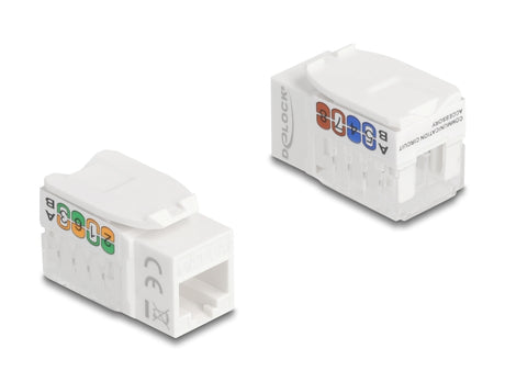Delock 90720 Keystone Module Rj45 Jack To Lsa Cat.6A Utp 90° Toolfree